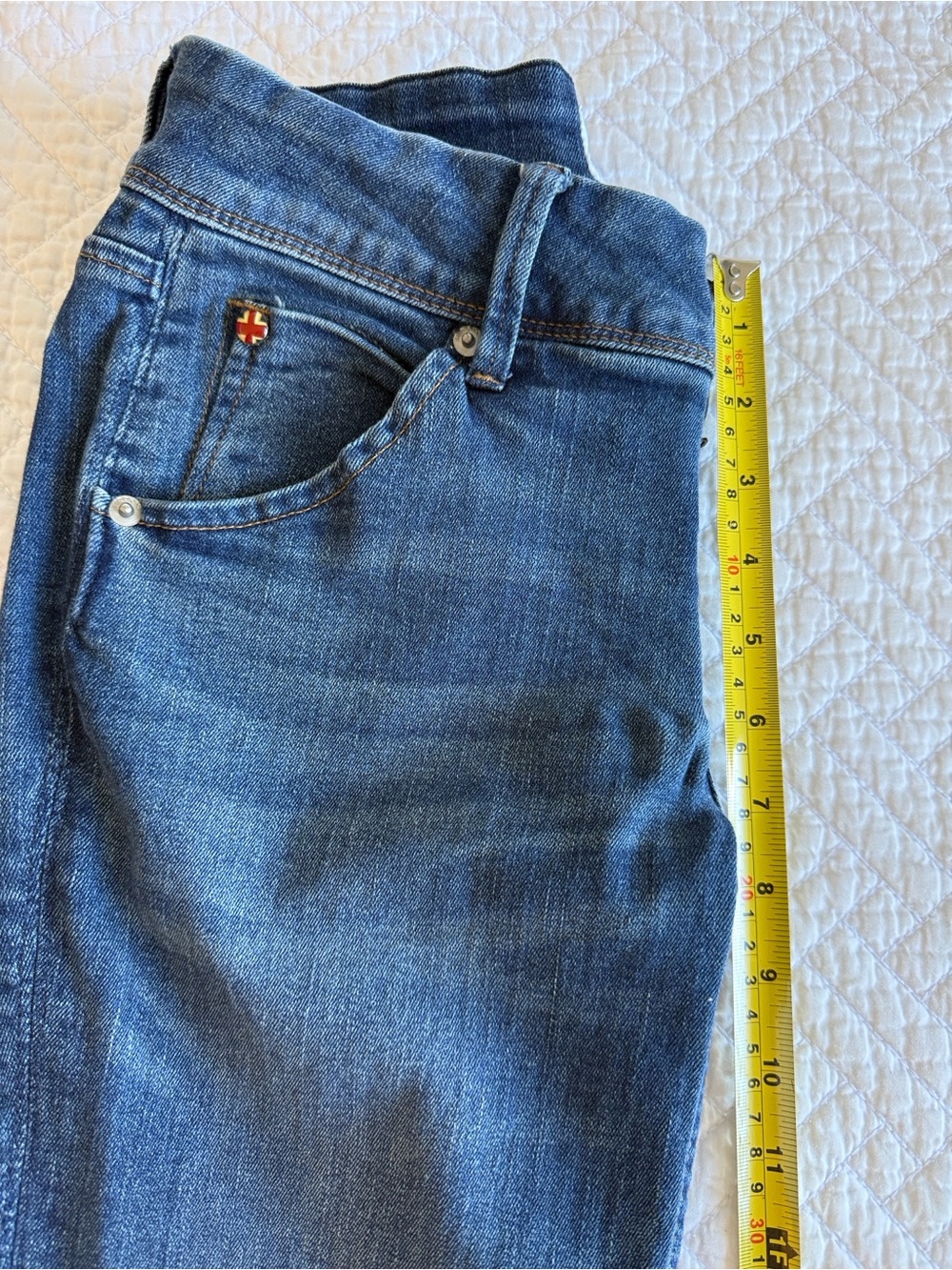 Hudson COLLIN Low Rise Skinny Jeans SIZE 26 Medium Wash Denim - Picture 14 of 15